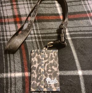 Pink I.D lanyard